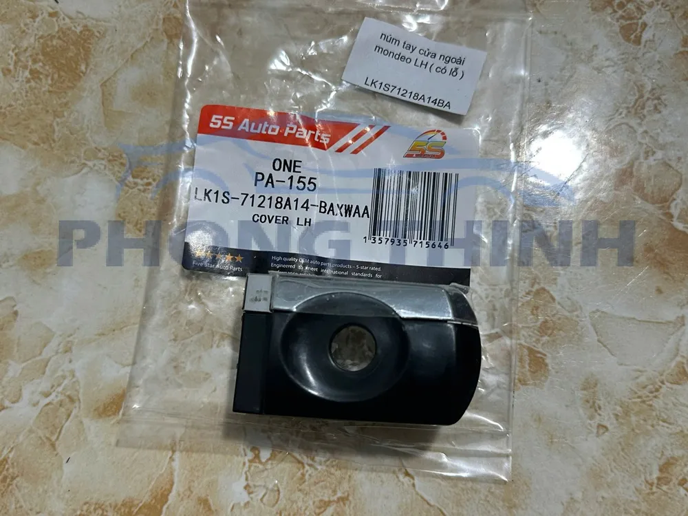 Hình ảnh sản phẩm Núm tay mở cửa ngoài có lỗ trước lái LH Ford Mondeo 2004-2012 OEM LK1S71218A14BAXWAA