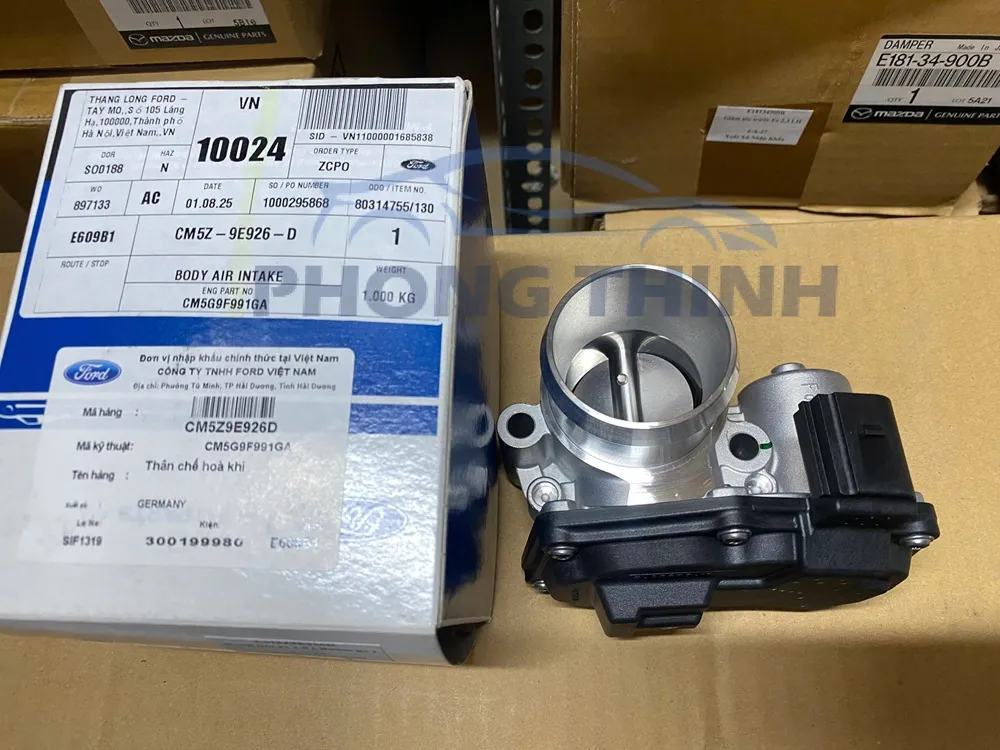 Hình ảnh sản phẩm Họng hút (cụm bướm ga) Ford Ecosport & Fiesta 1.0 chính hãng - CM5Z9E926D
