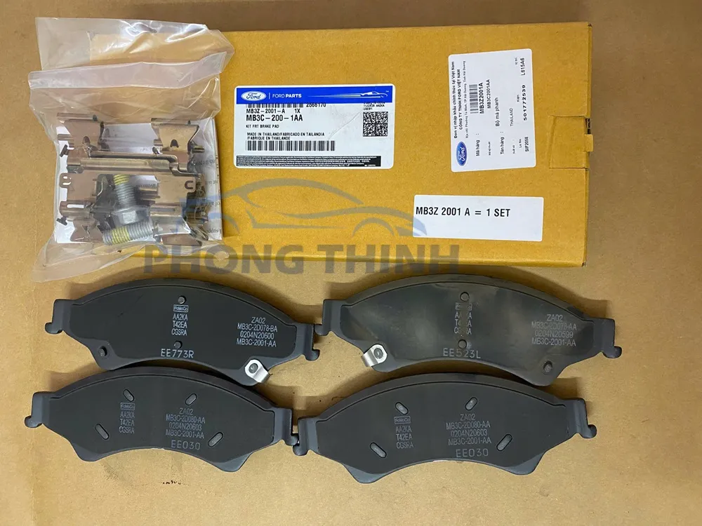 Hình ảnh sản phẩm Má phanh trước Ford Ranger & Mazda BT50 chính hãng - MB3Z2001A