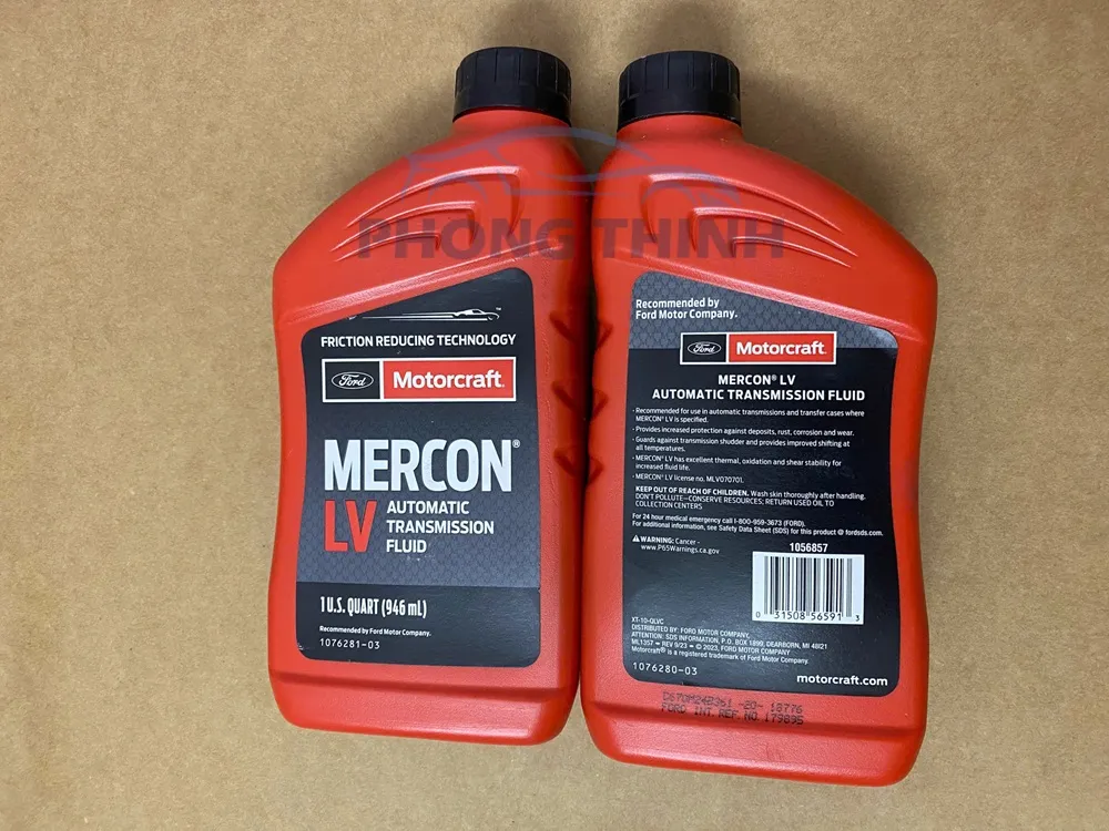 Hình ảnh sản phẩm Dầu hộp số tự động Mercon LV Ford Ranger, Everest & Mazda BT50 2.2, 3.2 chính hãng - XT10QLVC