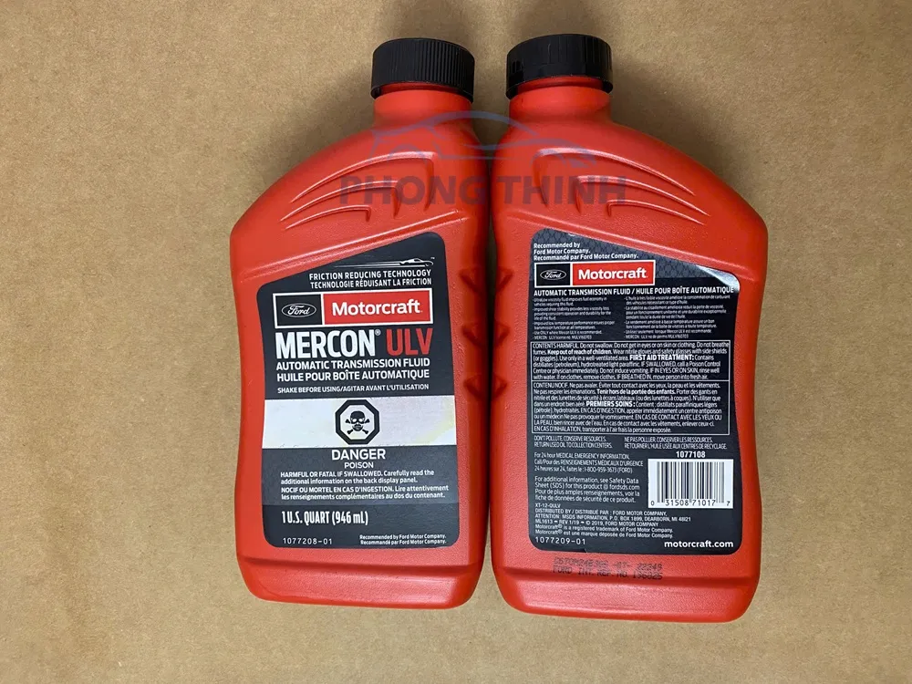 Hình ảnh sản phẩm Dầu hộp số tự động Mercon ULV Ford Ranger, Everest 2.0 chính hãng - XT12QULV