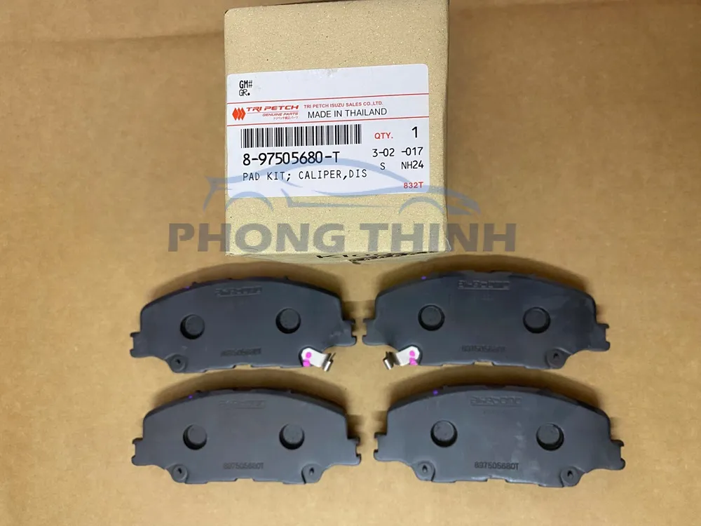 Hình ảnh sản phẩm Má phanh trước Mazda BT50 & Isuzu Dmax 2019-2022 1.9 chính hãng – 897505680T