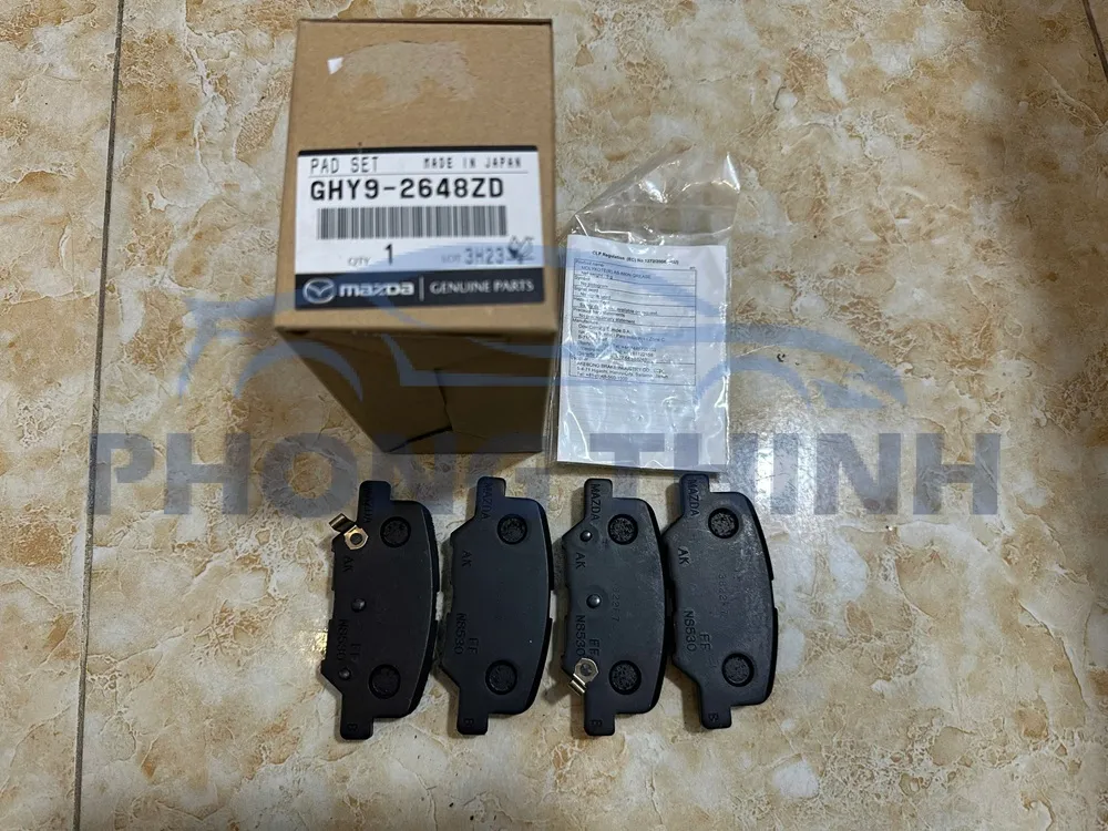 Hình ảnh sản phẩm Má phanh sau Mazda 6 2014-2016 chính hãng - GHY92648ZD
